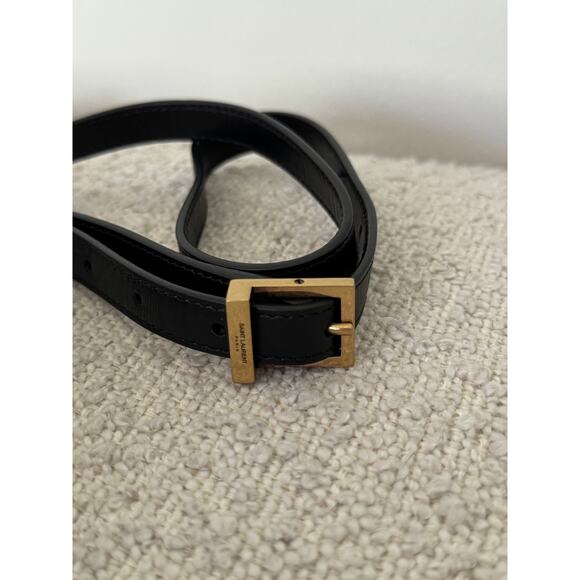 Saint Laurent Le 5 À 7 Mini Vertical Bucket Bag Black Smooth Leather NWT - Picture 11 of 11